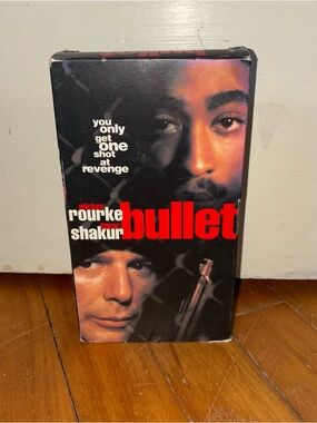 Bullet VHS Movie Cover - Black and Red